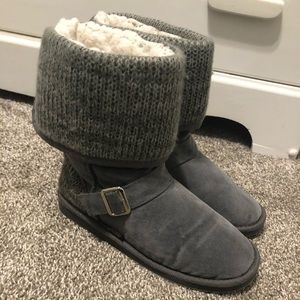 Grey muk luk boots